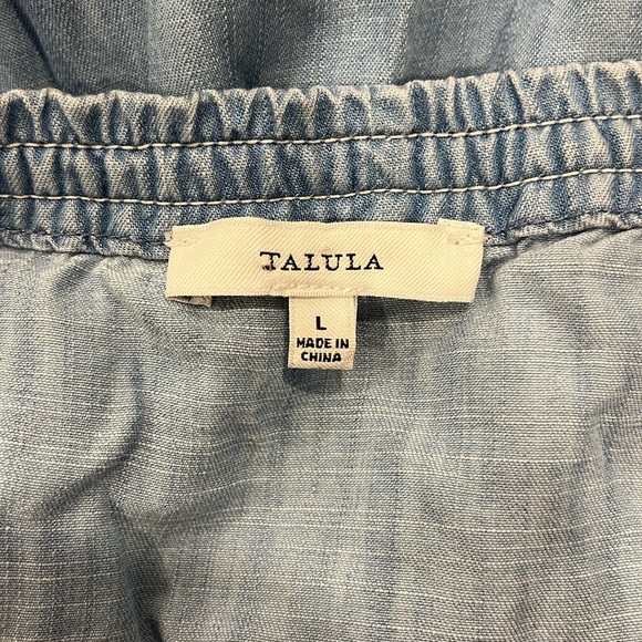 EUC Talulah of Aritzia chambray blue 10% lyocell jogger style jumpsuit - Picture 10 of 12